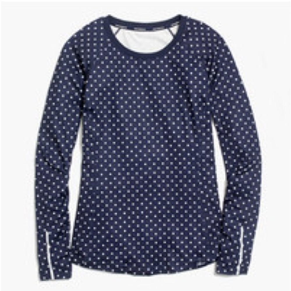 J.Crew x New Balance T-shirt in polka dot